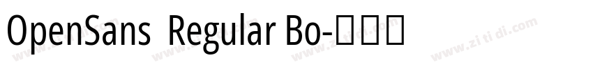 OpenSans  Regular Bo字体转换